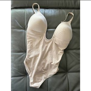 SPANX Suit Your Fancy Plunge Low-Back Thing Bodysuit